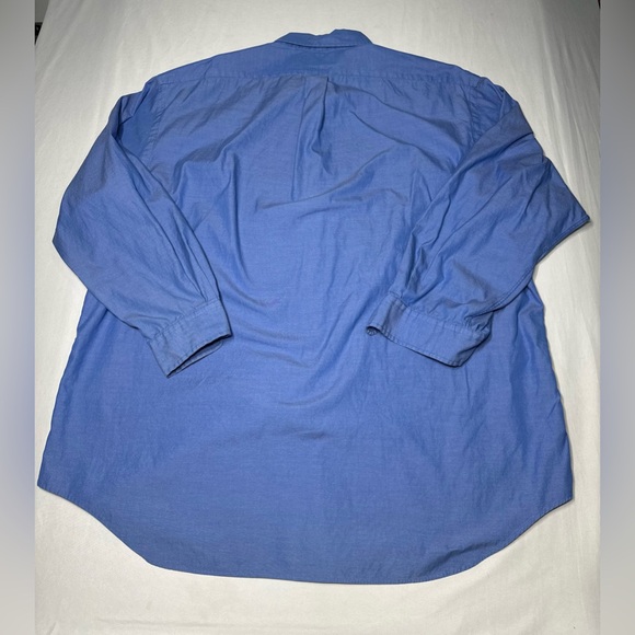 RALPH LAUREN Button Down Long Sleeve Oxford Yarmouth Shirt Blue‎ Adult 18-34 - Picture 4 of 6